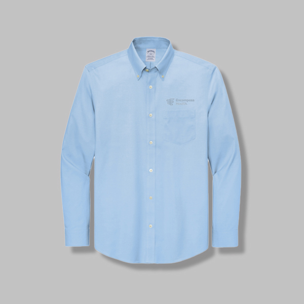 Brooks Brothers Wrinkle-Free Stretch Pinpoint Shirt - Newport Blue